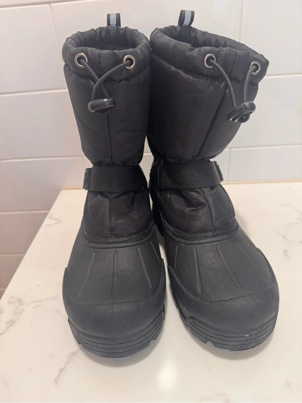 Northside Black Insulated Winter Boots - Snow Footwear- big kid sz7